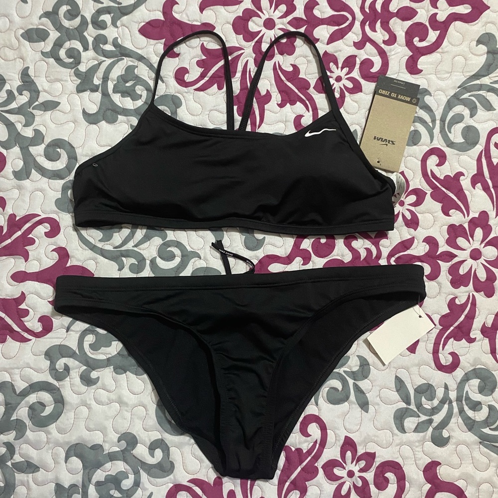 Nike Women’s Black Two-Piece Swim Bikini Set